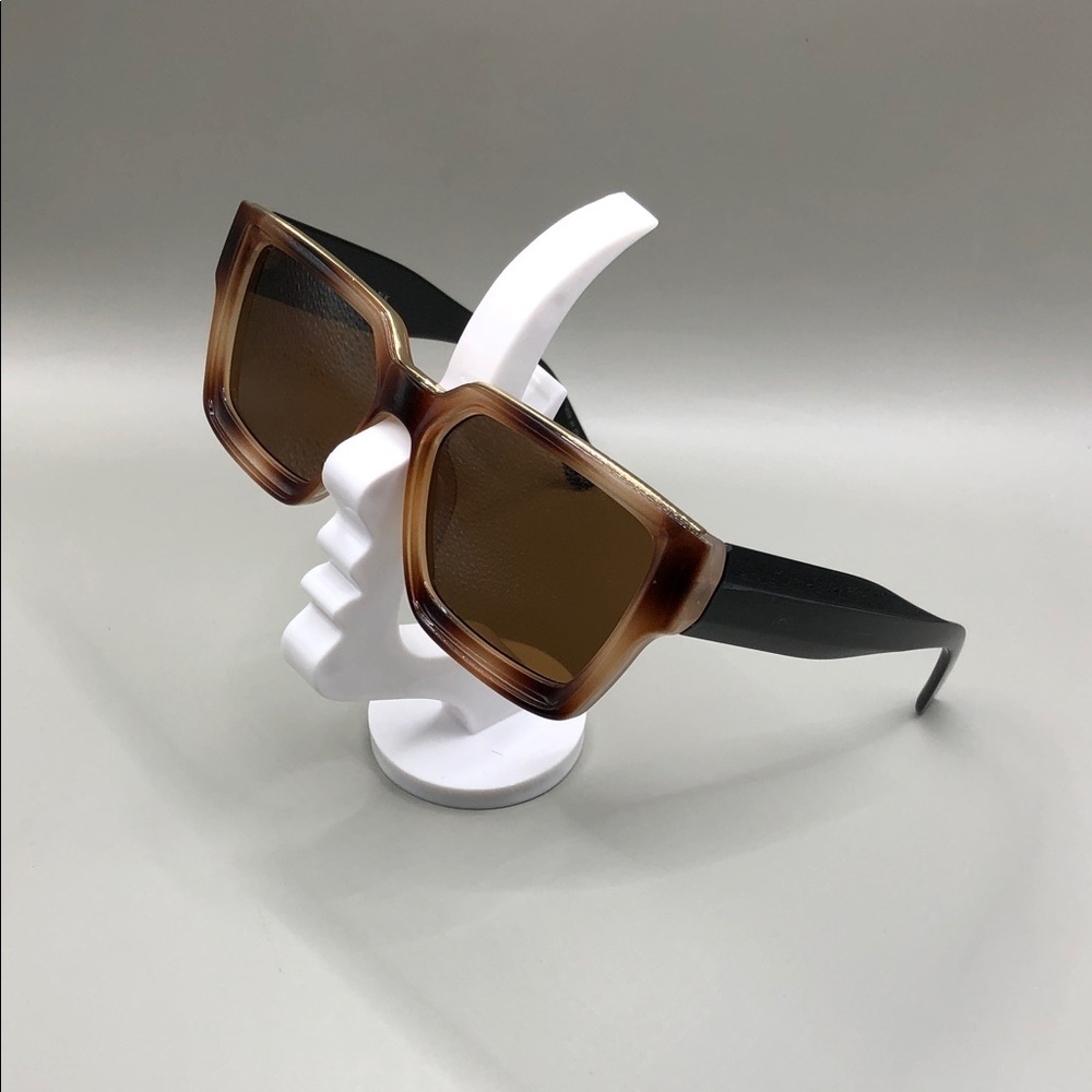 Nicole Miller Studio Sunglasses Unisex Tort Black Square
